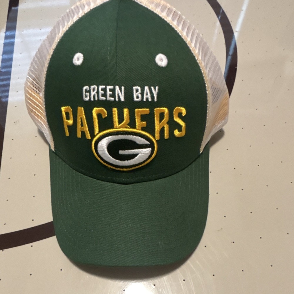 Green Bay Packers Hat One Size Green Yellow NFL Football Men's